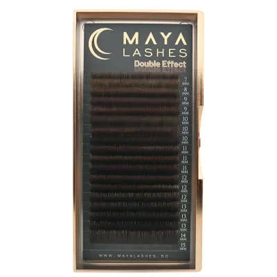 Extensii Gene Double Effect Dark Brown Mix